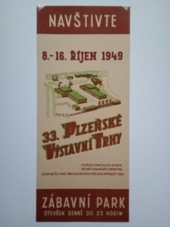 PVT podzim 1949 - dobový reklamní leták